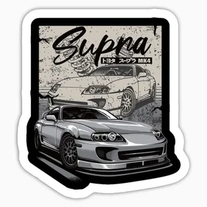 استیکر لپ تاپ بووم طرح ماشین مدل Supra mk4 کد JC06