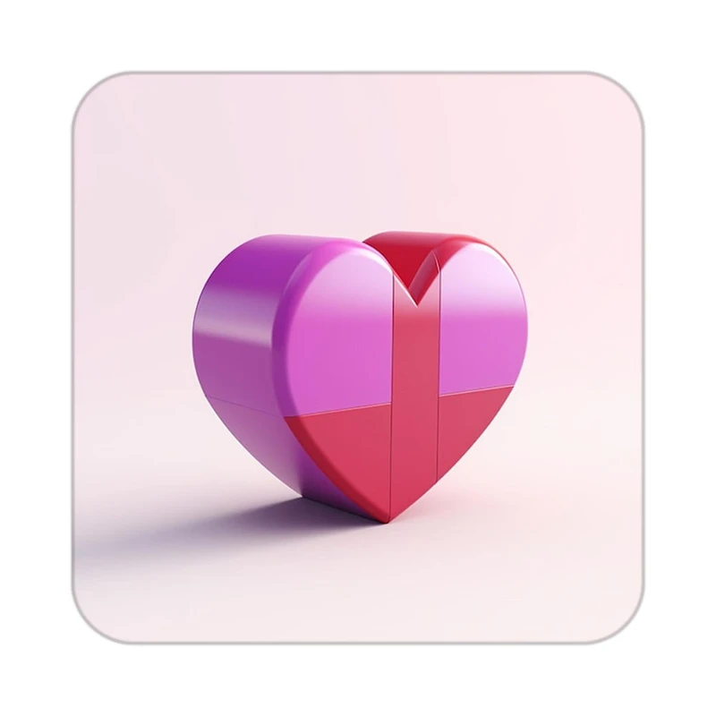 زیر لیوانی کاکتی طرح عاشقانه مدل mp36512