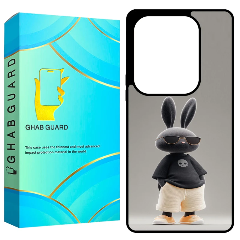 کاور قاب گارد طرح خرگوش مدل GCHPN13P مناسب برای گوشی موبایل شیائومی Redmi Note 13 Pro 4G / Poco M6 Pro 4G