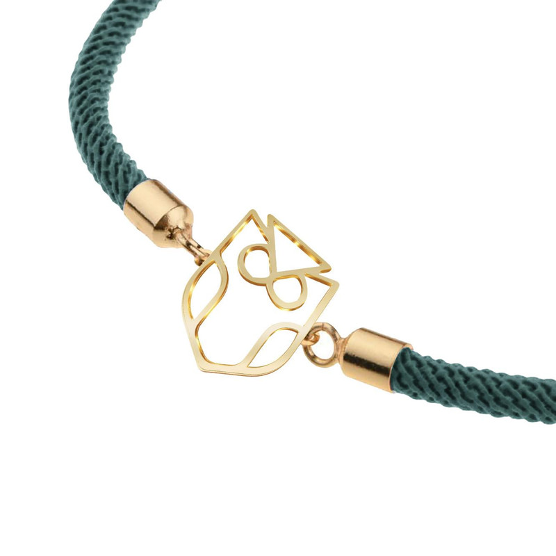 دستبند طلا 18 عیار زنانه مدوپد مدل جغد کد D16-10187