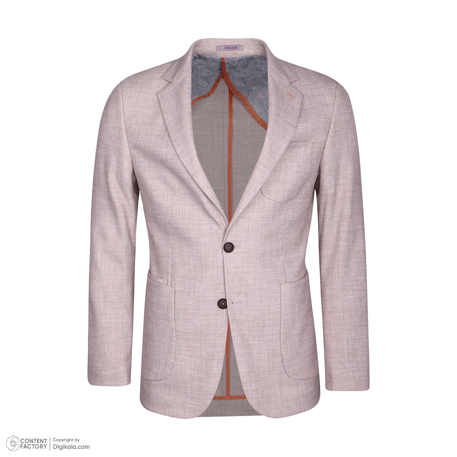 کت تک مردانه آریوان مدل وصله دار کد B022 -  - 2