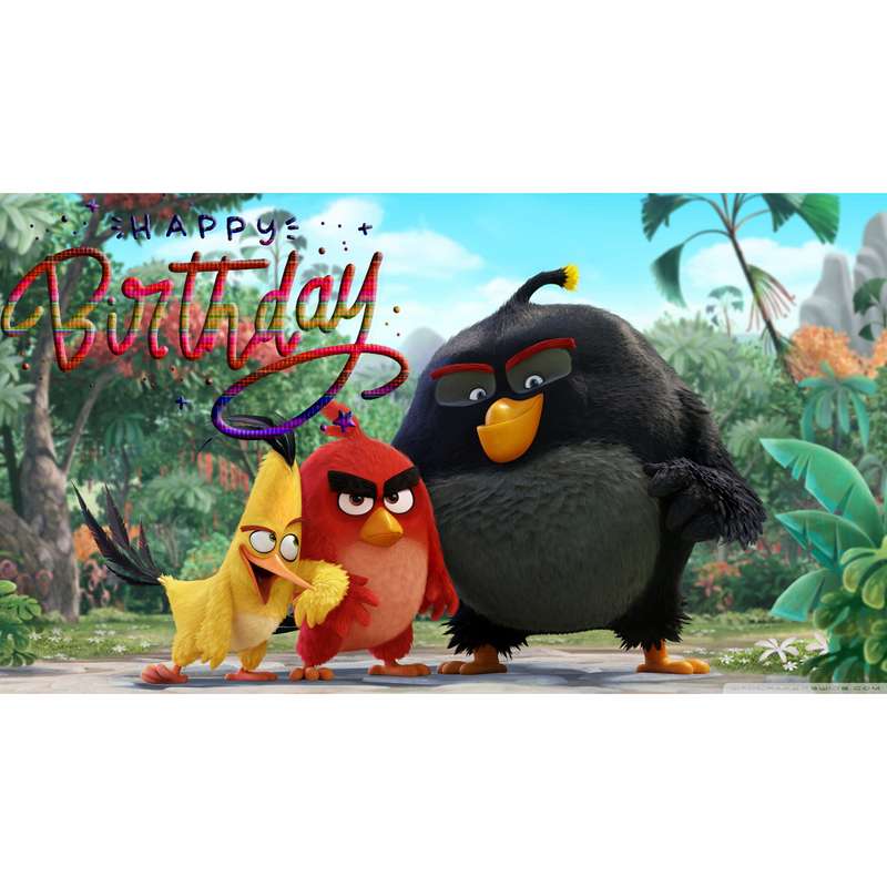 بنر تولد مدل angry birds کد 109