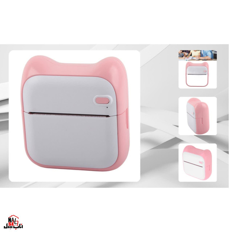 پرینتر لیبل زن ناب سل مدل پرتابل شارژیکد PN-NAAB001 به همراه سه عدد رول کاغذی