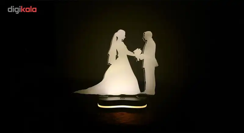 چراغ خواب سه بعدی گالری دیکوماس طرح زن و شوهر کد DMS103