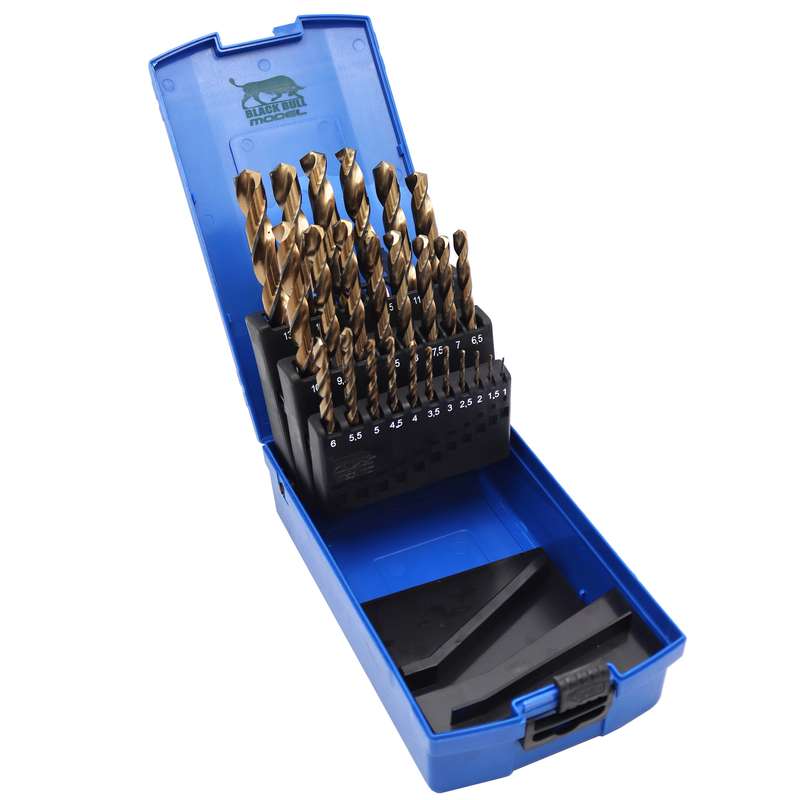 مته آهن مدل بلک بول کد YP-HSS-E-1-13MM مجموعه 25 عددی مته آهن مدل بلک بول کد YP-HSS-E-1-13MM مجموعه 25 عددی