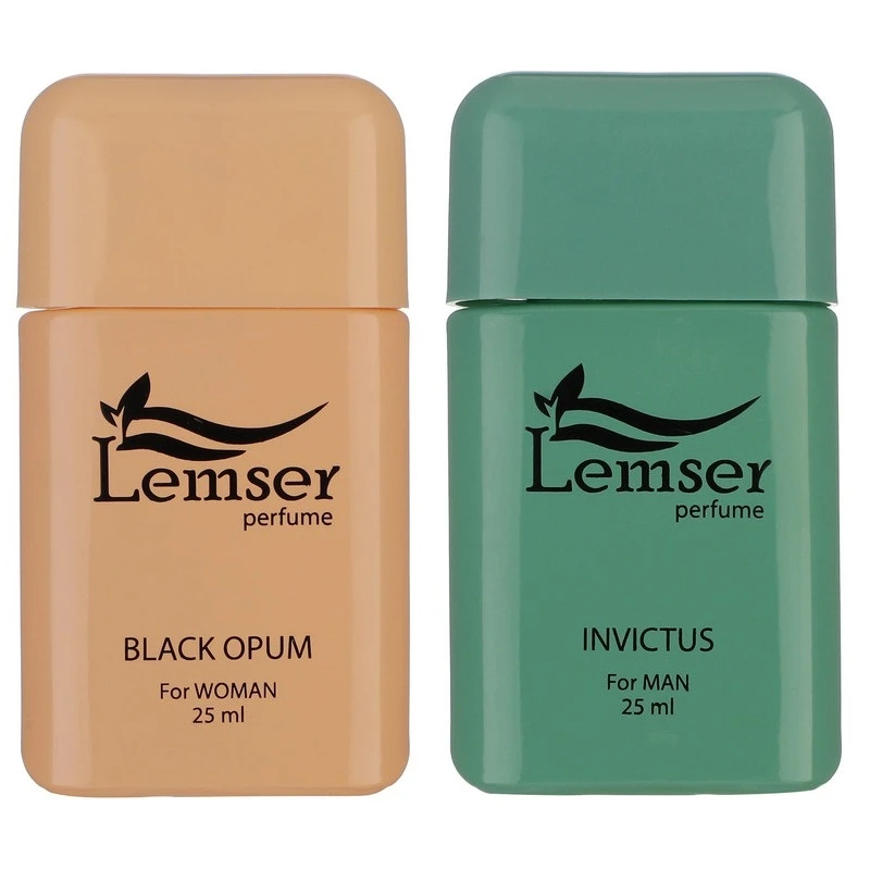 عطر جیبی لمسر مدل های Invictus - Black Opum حجم 25 میلی لیتر مجموعه دو عددی