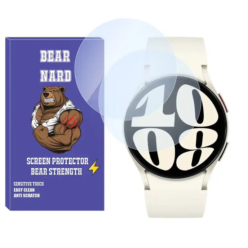 محافظ صفحه نمایش شیشه‌ای برنارد مدل SH-BR مناسب برای ساعت هوشمند سامسونگ Galaxy watch 6 44mm بسته دو عددی