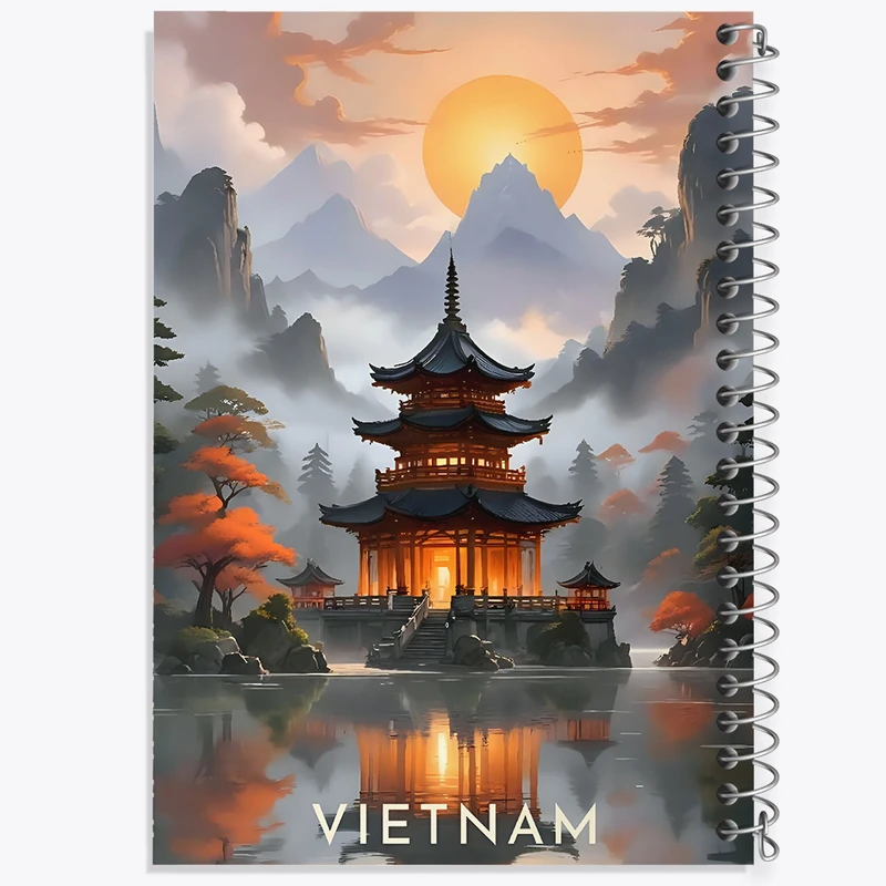 دفتر نقاشی 50 برگ خندالو طرح ویتنام (Vietnam) کد F6368