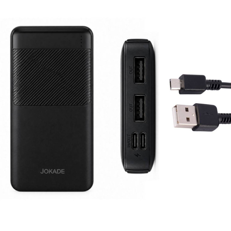 پاوربانک 22.5 وات جوکید مدل JG030 ظرفیت 10000 میلی‌آمپرساعت به همراه کابل microUSB