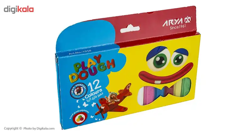 خمیربازی 12 رنگ آریا مدل 1058