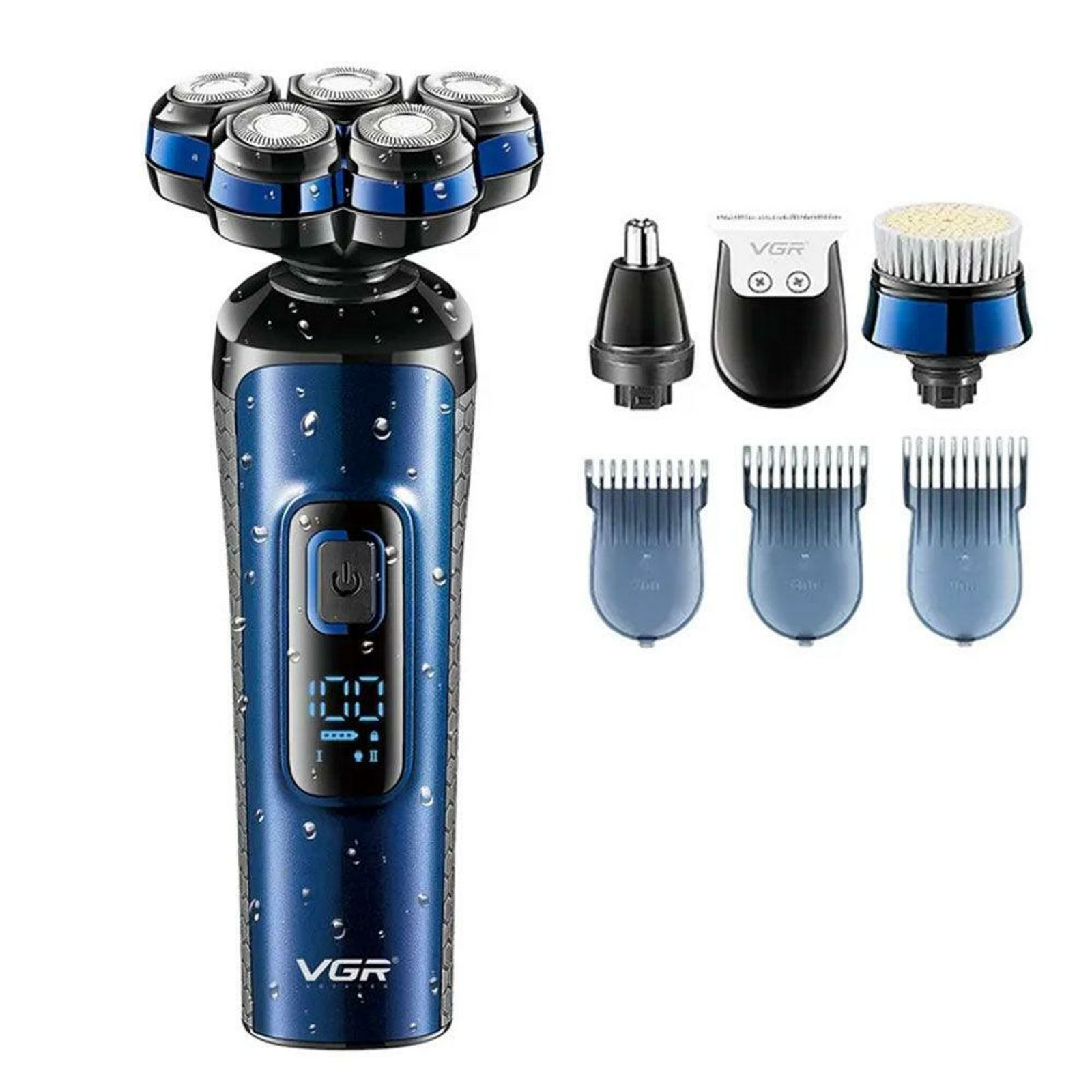ماشین اصلاح موی صورت شارژی وی جی ار مدل V-386 -  - 2