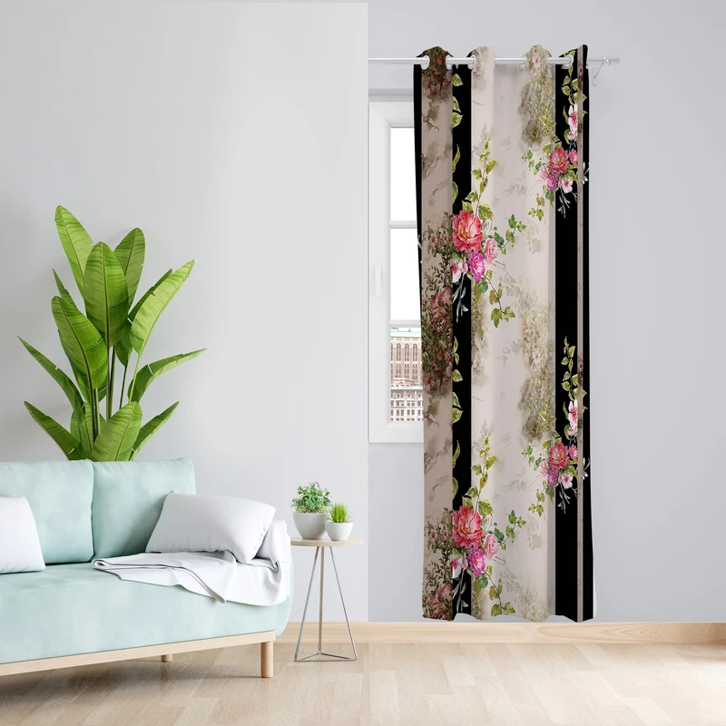 پرده مدل مخمل پانچی کد 1247سایز 140x200 سانتی متر