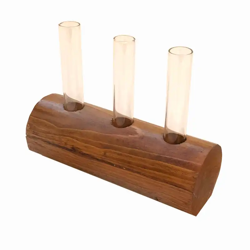 گلدان چوبی مدل راوین کد 2 مجموعه 2 عددی