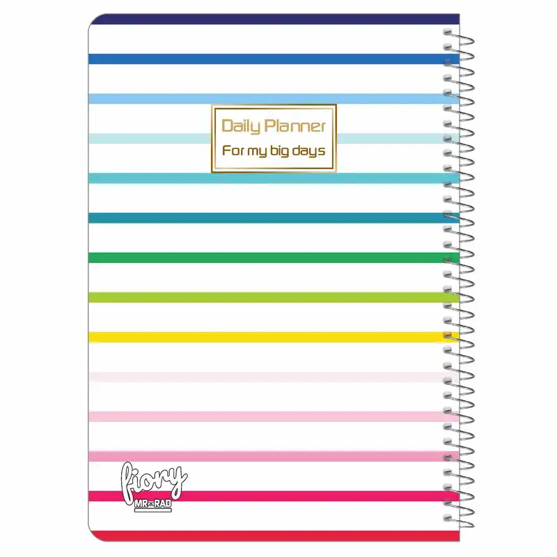 دفتر برنامه ریزی مستر راد طرح رنگارنگ مدل پلنر روزانه کد fiory 1776