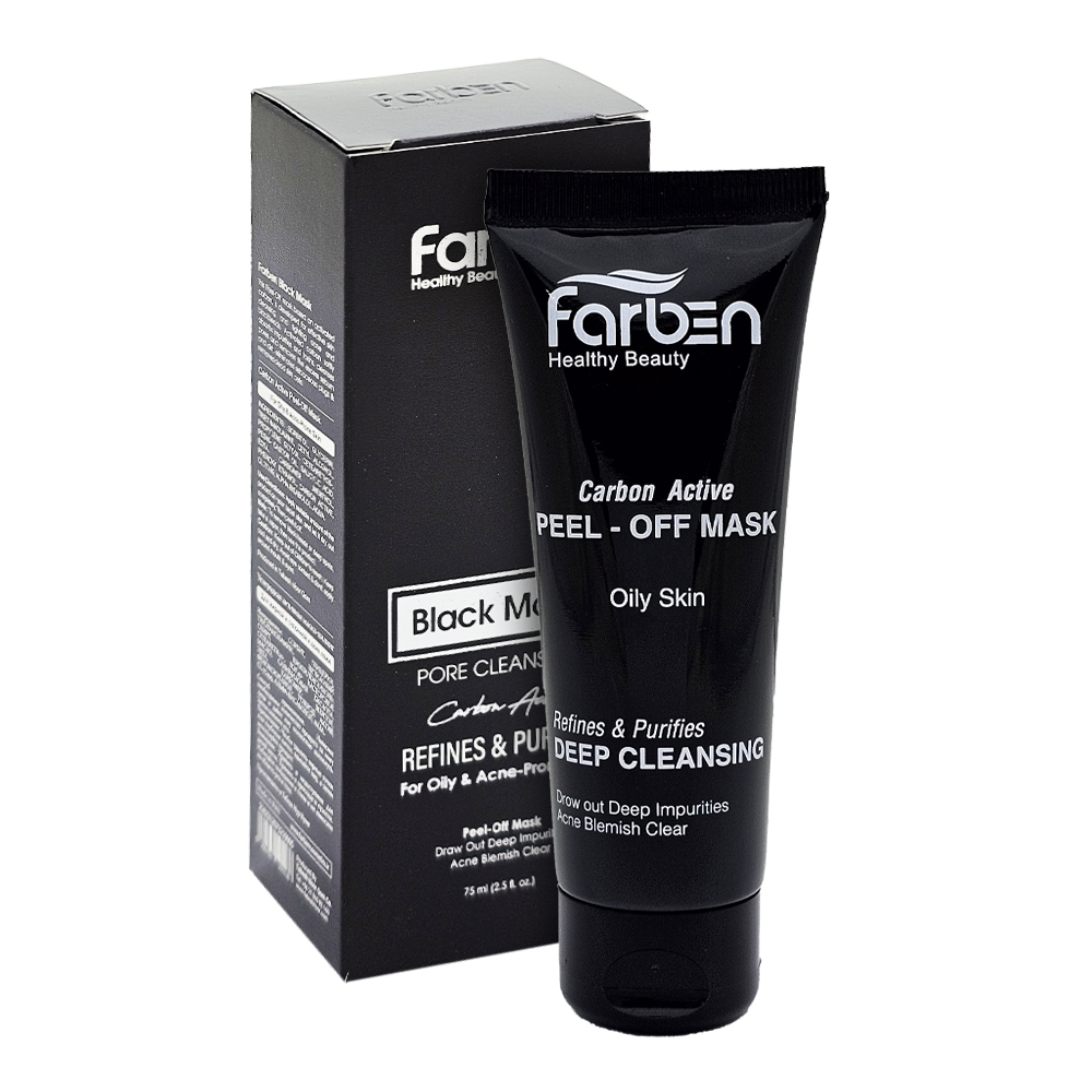 ماسک صورت فاربن مدل ذغال فعال حجم 75 میلی لیتر