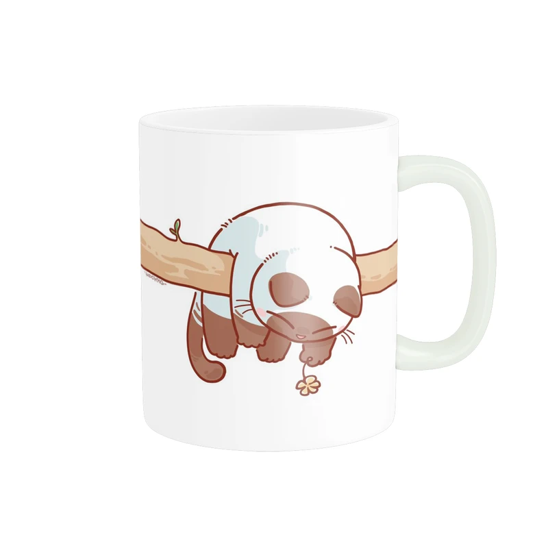 ماگ پاد آفرین مدل فانتزی طرح کارتونی گربه بامزه خسته کیوت کد p11860