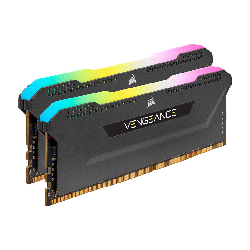رم دسکتاپ DDR4 دوکاناله 3200 مگاهرتز CL16 کورسیر مدل VENGEANCE RGB PRO SL ظرفیت 64 گیگابایت