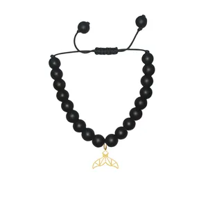 دستبند مهره ای زنانه هایکا مدل دم وال کد bd.h 193