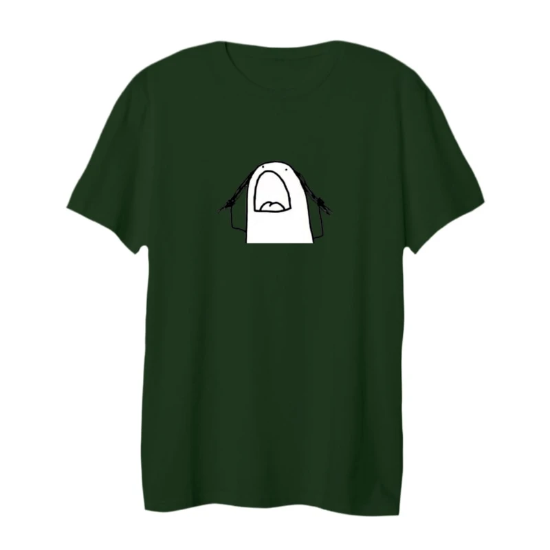 تی شرت لانگ آستین کوتاه زنانه مدل استیکر عصبانی