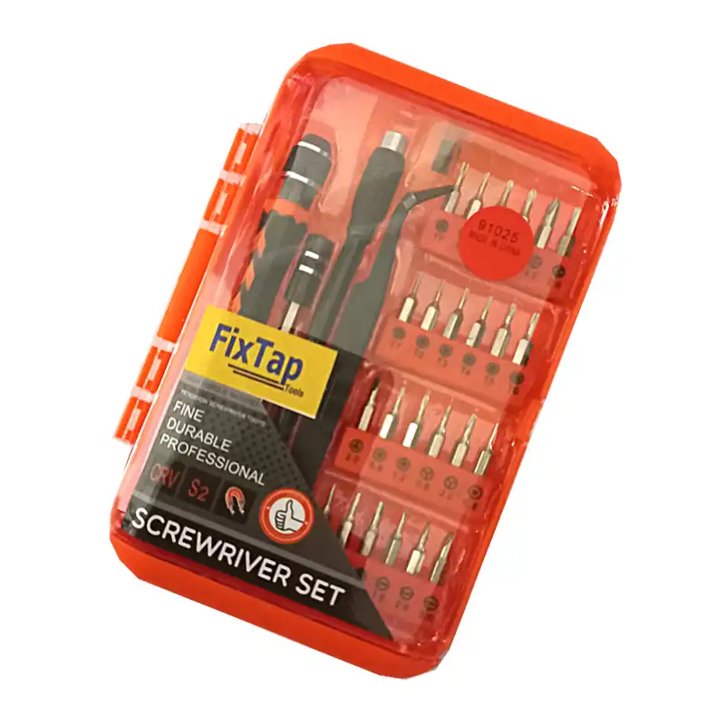 پیچ گوشتی موبایلی فیکس تاپ تولز مدل FIX-32 مجموعه 32 عددی