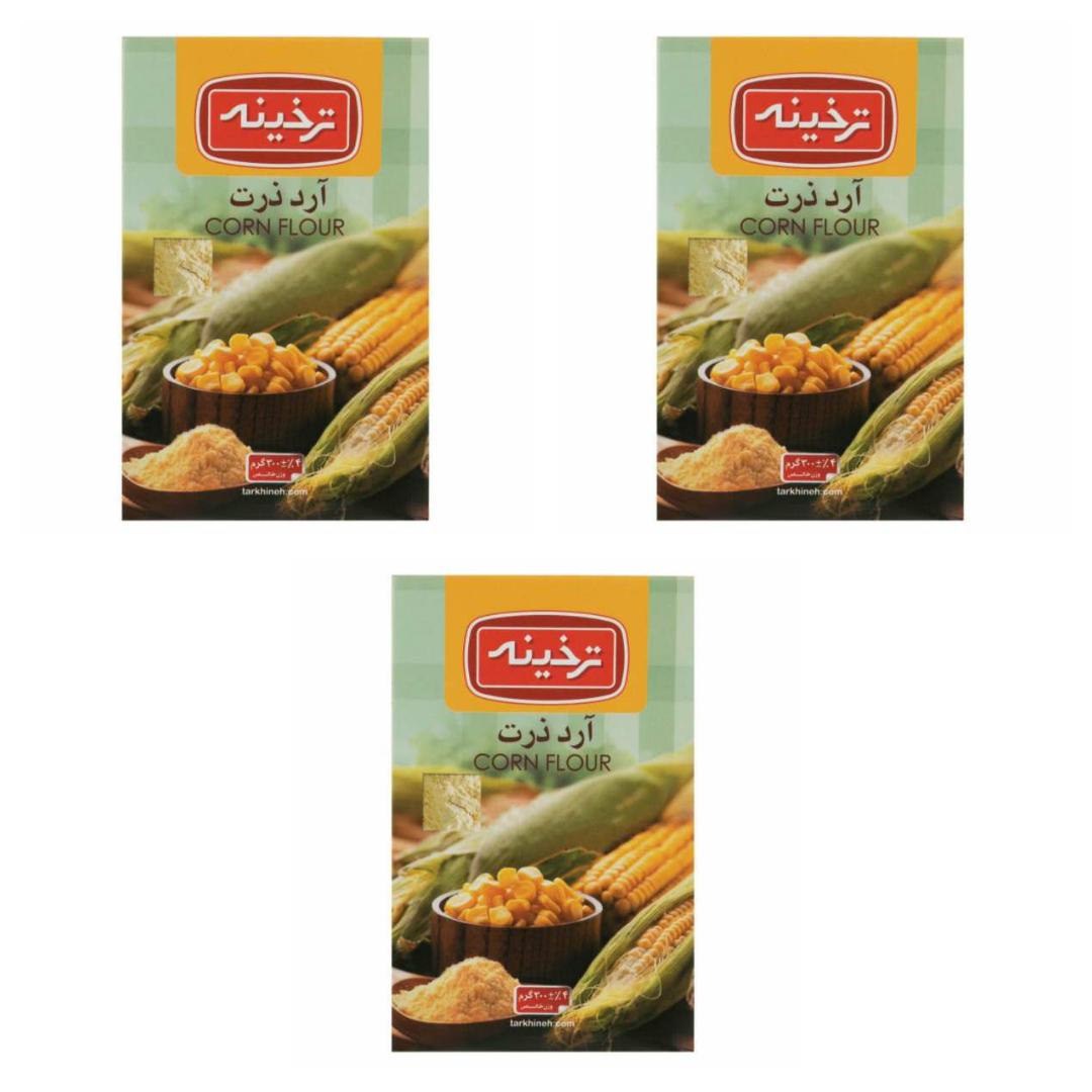 آرد ذرت ترخینه - 300 گرم بسته 3 عددی