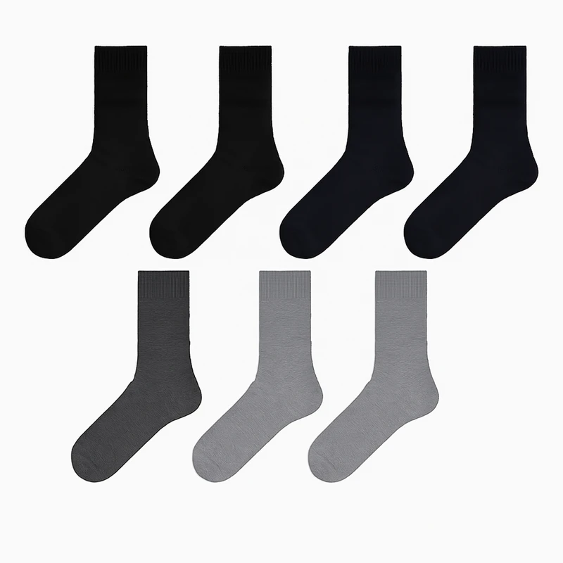 جوراب ساق بلند مردانه ال سی وایکیکی مدل s53205z8 مجموعه 5 عددی