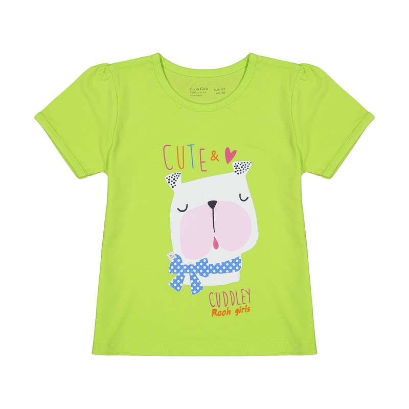 تی شرت آستین کوتاه دخترانه روح مدل 2181112-40