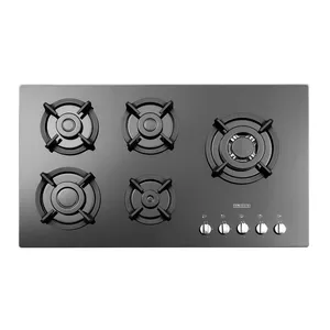 اجاق گاز صفحه‌ای پنج شعله استیل البرز مدل G5957R