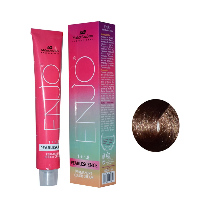  رنگ مو انجو شماره WG8 حجم 100 میلی لیتر  رنگ بلوند کاپوچینو متوسط 