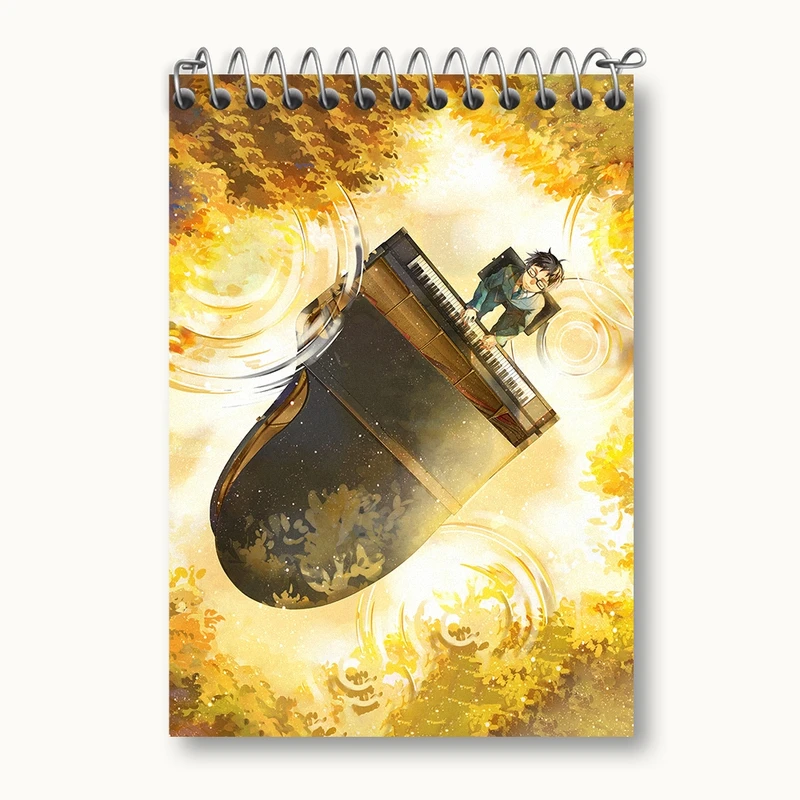 دفتر یادداشت 50 برگ خندالو مدل آریما انیمه دروغ تو در آوریل کد 32451