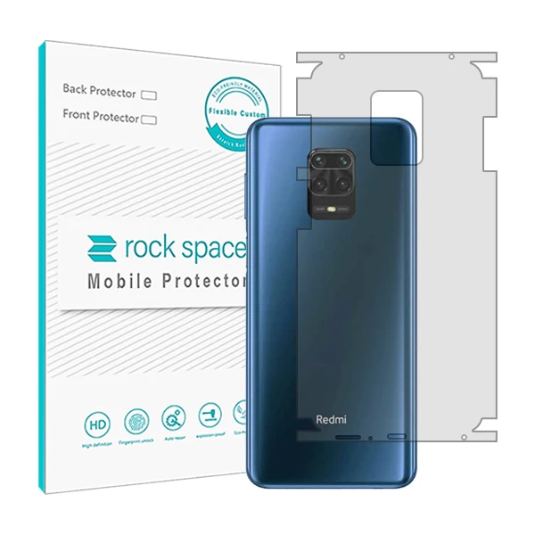 محافظ پشت گوشی شفاف راک اسپیس مدل HyGEL مناسب برای گوشی موبایل  شیائومی Redmi Note 9 Pro Max