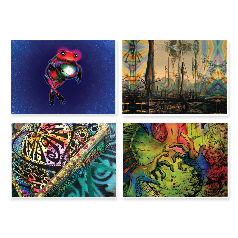 پوستر طرح فانتزی کد A-1988 مجموعه 4 عددی