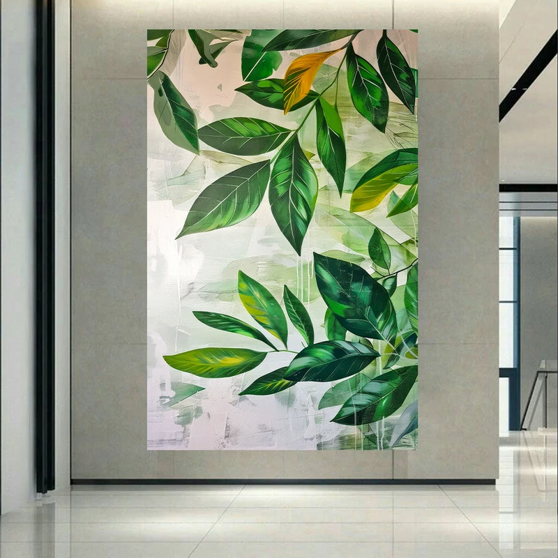 پوستر طرح مخمل مینیمال برگ کد PD130394