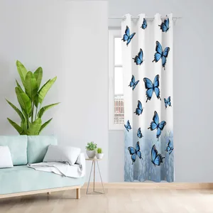 پرده طرح پروانه مدل مخمل پانچی کد 4911 z سایز 140x200 سانتی متر