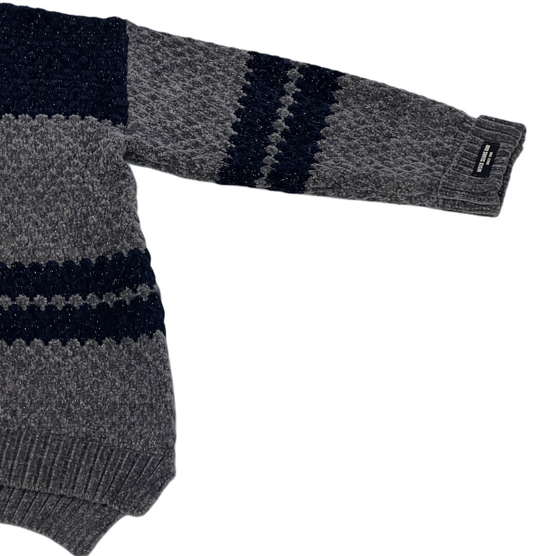 پلیور یقه ایستاده زنانه مدل T5 رنگ سرمه ای