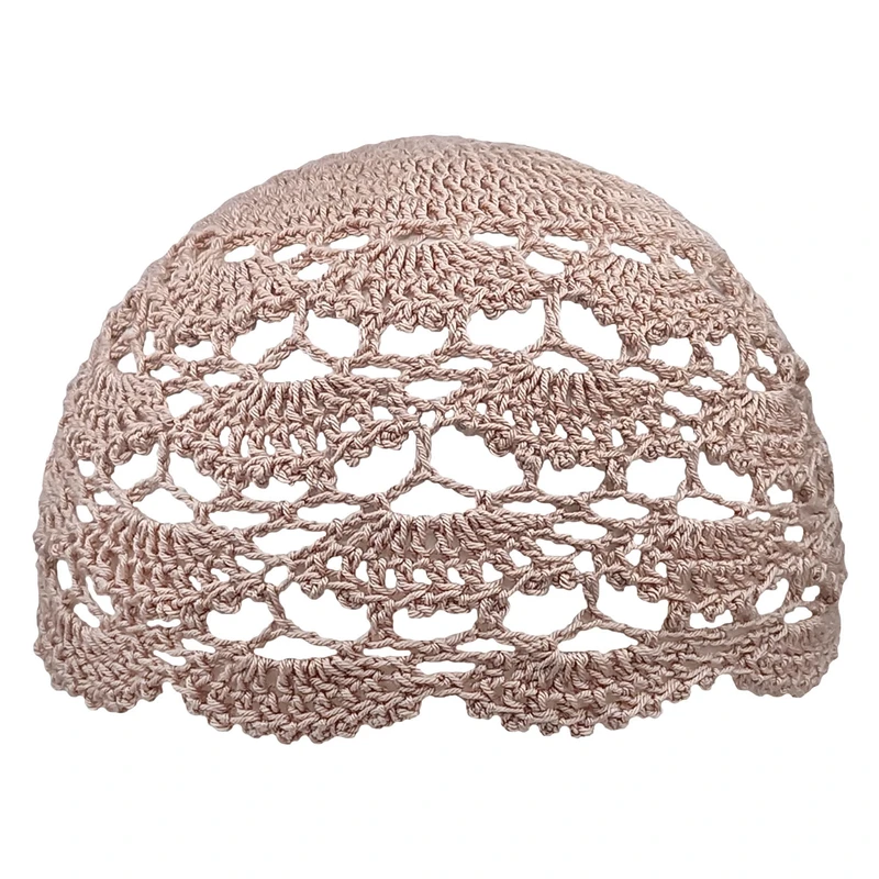 کلاه دستبافت زنانه مدل صدفی کد 0111605