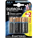 باتری قلمی دوراسل مدل Ultra Power Duralock With Power Check بسته 2 + 4 عددی