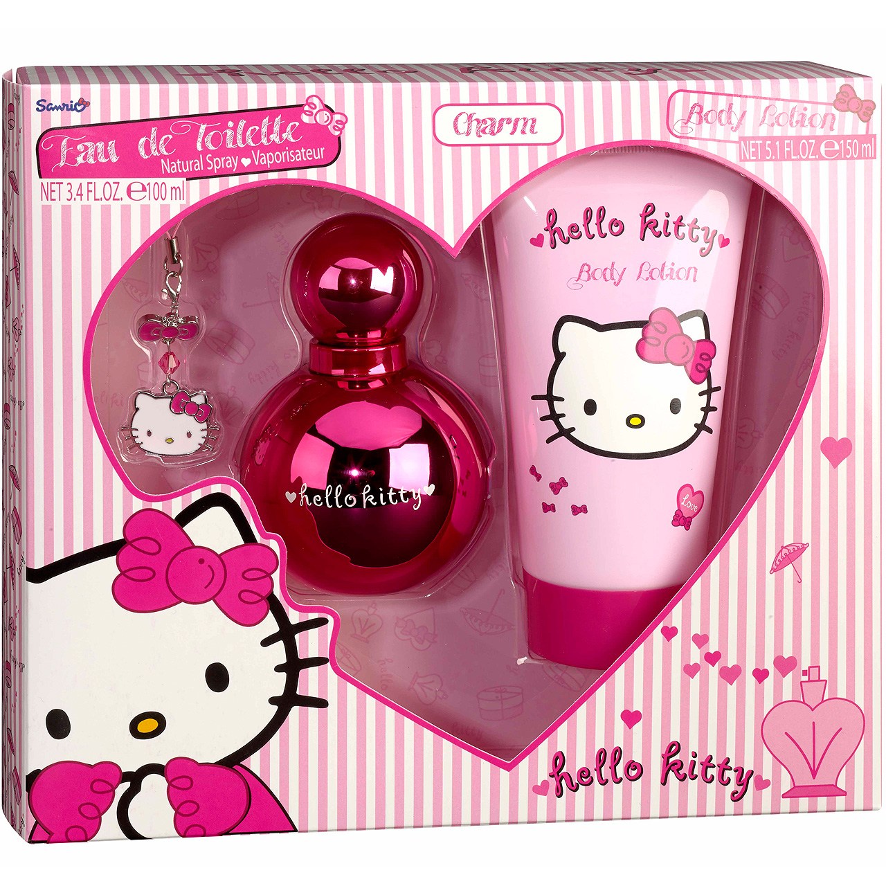 ست ادو تویلت کودک ایر وال مدل Hello Kitty حجم 100 میلی لیتر