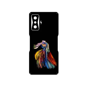 MAHOOT Rainbow Hair Digital Art Cover Sticker for Xiaomi Poco F4 GT 5G