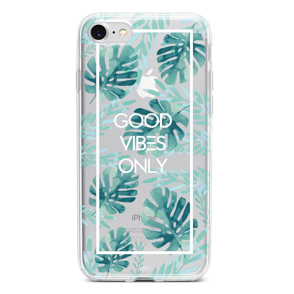 کاور ژله ای وینا مدل Good Vibes Only مناسب برای گوشی موبایل آیفون 7 و 8