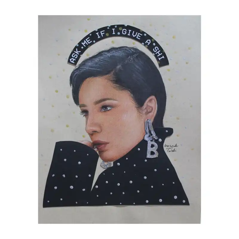 نقاشی مداد رنگی مدل هالزی کد 02