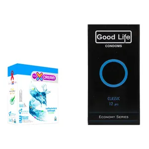 کاندوم گودلایف مدل Classic بسته 12 عددی به همراه کاندوم ایکس دریم مدل Antibacterial & Antifungal بسته 3 عددی