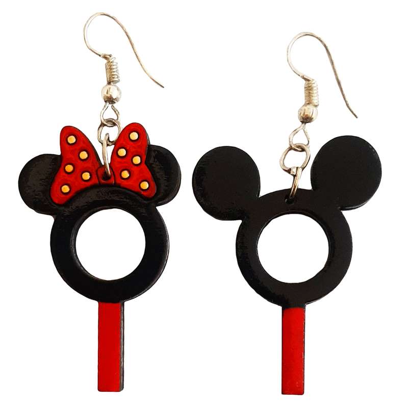 گوشواره دخترانه مدل میکی موس