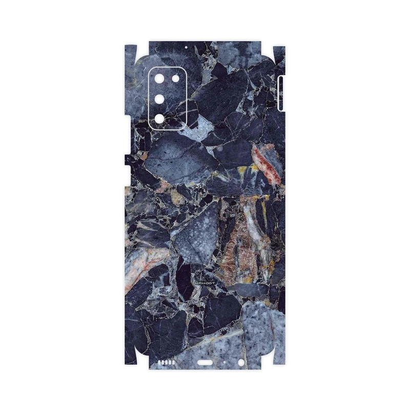 برچسب پوششی ماهوت مدل Broken black marble-FullSkin مناسب برای گوشی موبایل سامسونگ Galaxy M02s