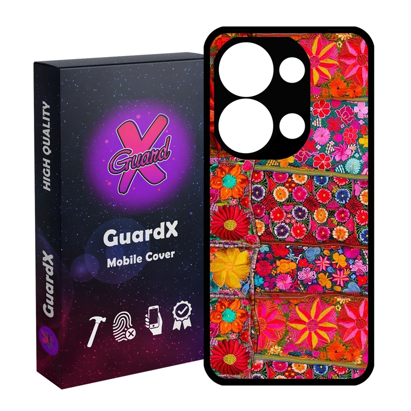 کاور گارد ایکس طرح رنگی مدل Glass10403 مناسب برای گوشی موبایل شیائومی Redmi Note 13 Pro 4G / Poco M6 Pro 4G