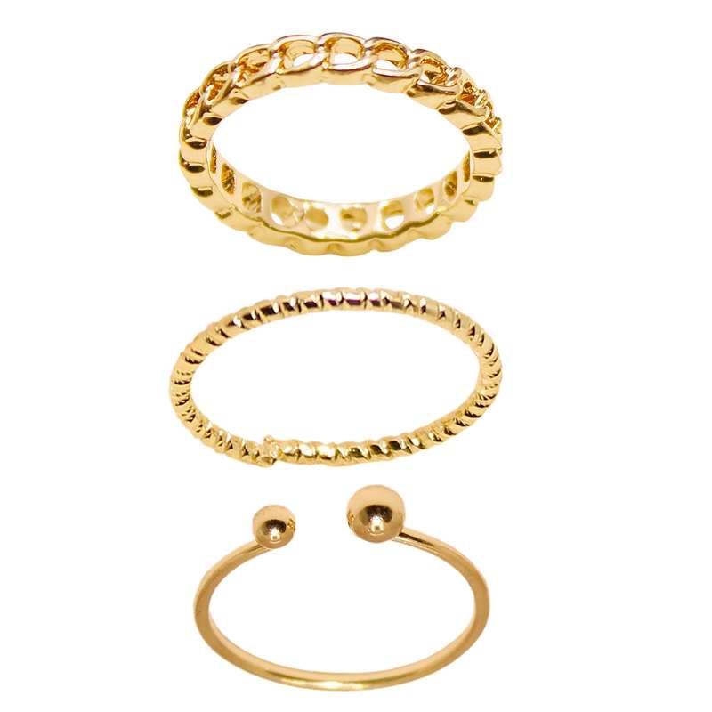 بند انگشتی زنانه کد 1065 مجموعه 3 عددی