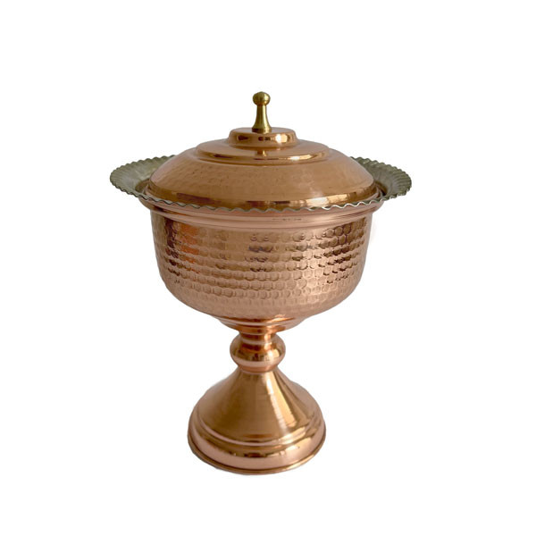 شکلات خوری مسی مدل تک پایه کد ZH177.1