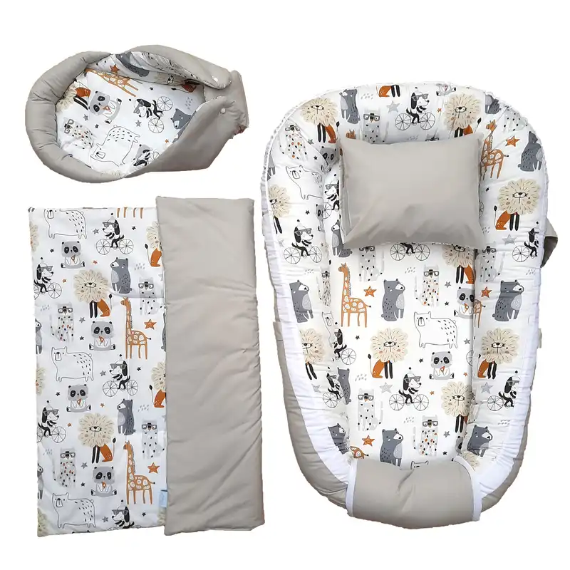 سرویس خواب 4 تکه نوزاد طرح شیر