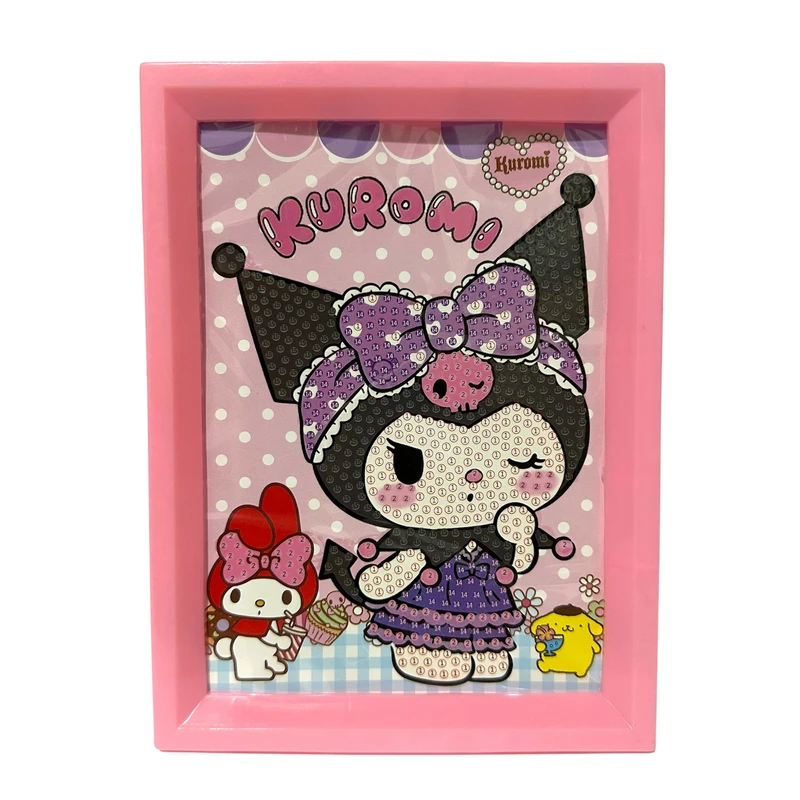 بازی آموزشی مدل ساخت تابلو نقاشی الماسی قاب دار طرح کرومی