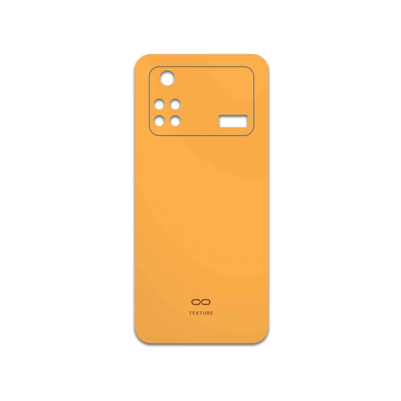 برچسب پوششی ماهوت مدل Matte-Orange مناسب برای گوشی موبایل شیائومی Poco M4 Pro 4G